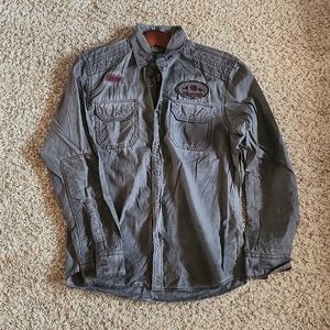 Mens Affliction button down- Large